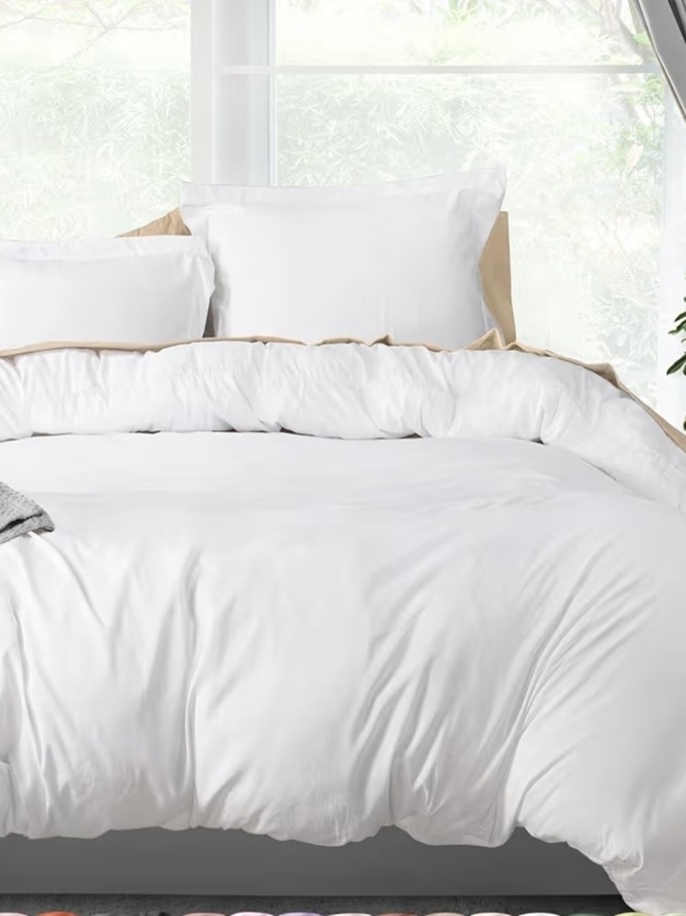 Utopia Bedding Queen Duvet Cover Set – White – Includes 2 Pillow Shams – 92" x90